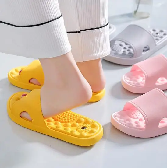 Wholesale Comfortable Health Care PVC Bathroom Aacupuncture Accupressure Foot Massage Slippers