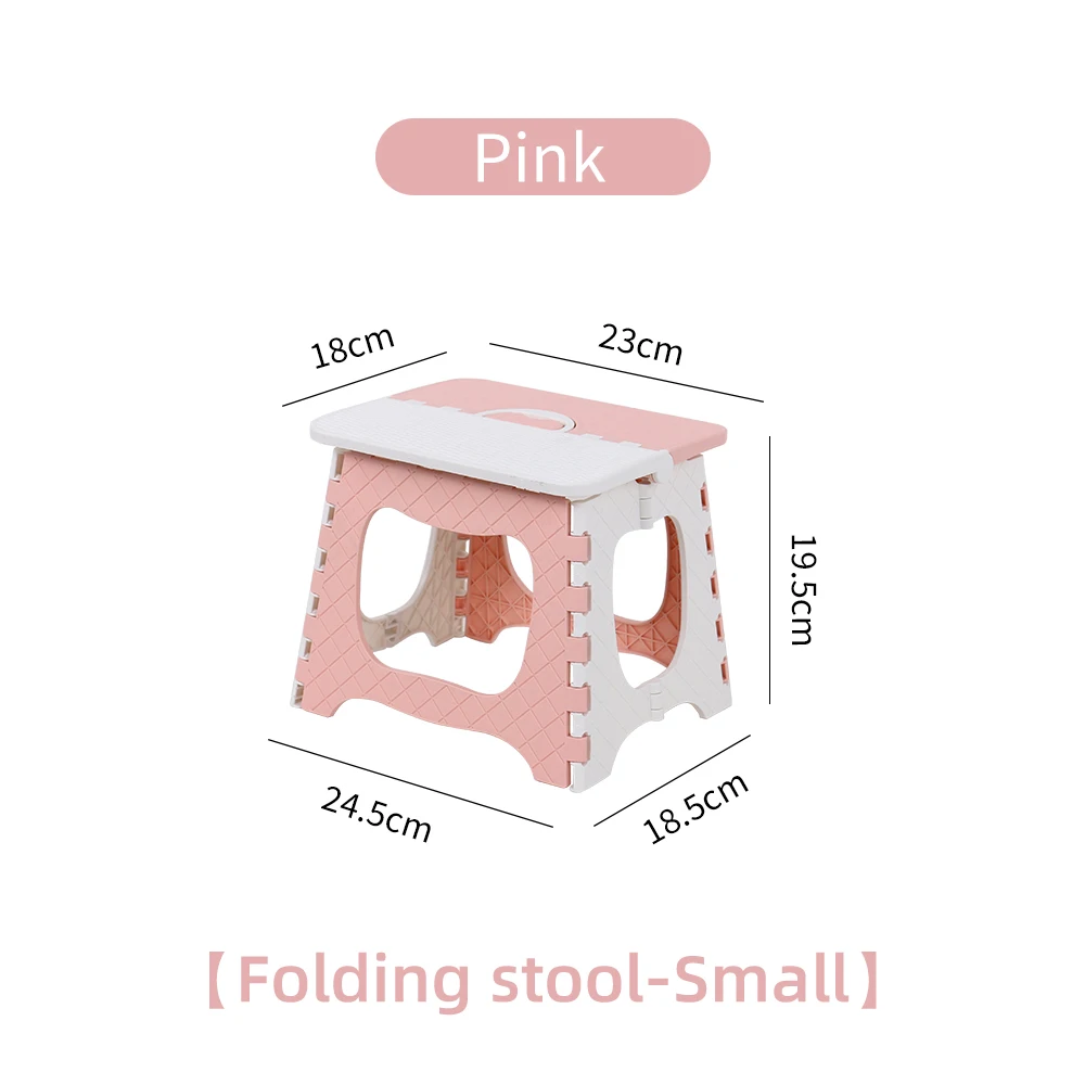 Hot Sale Foldable Lightweight Sturdy Plastic Folding Step Stool Multi Purpose Home furniture easy Storage Foldable plastic Chair