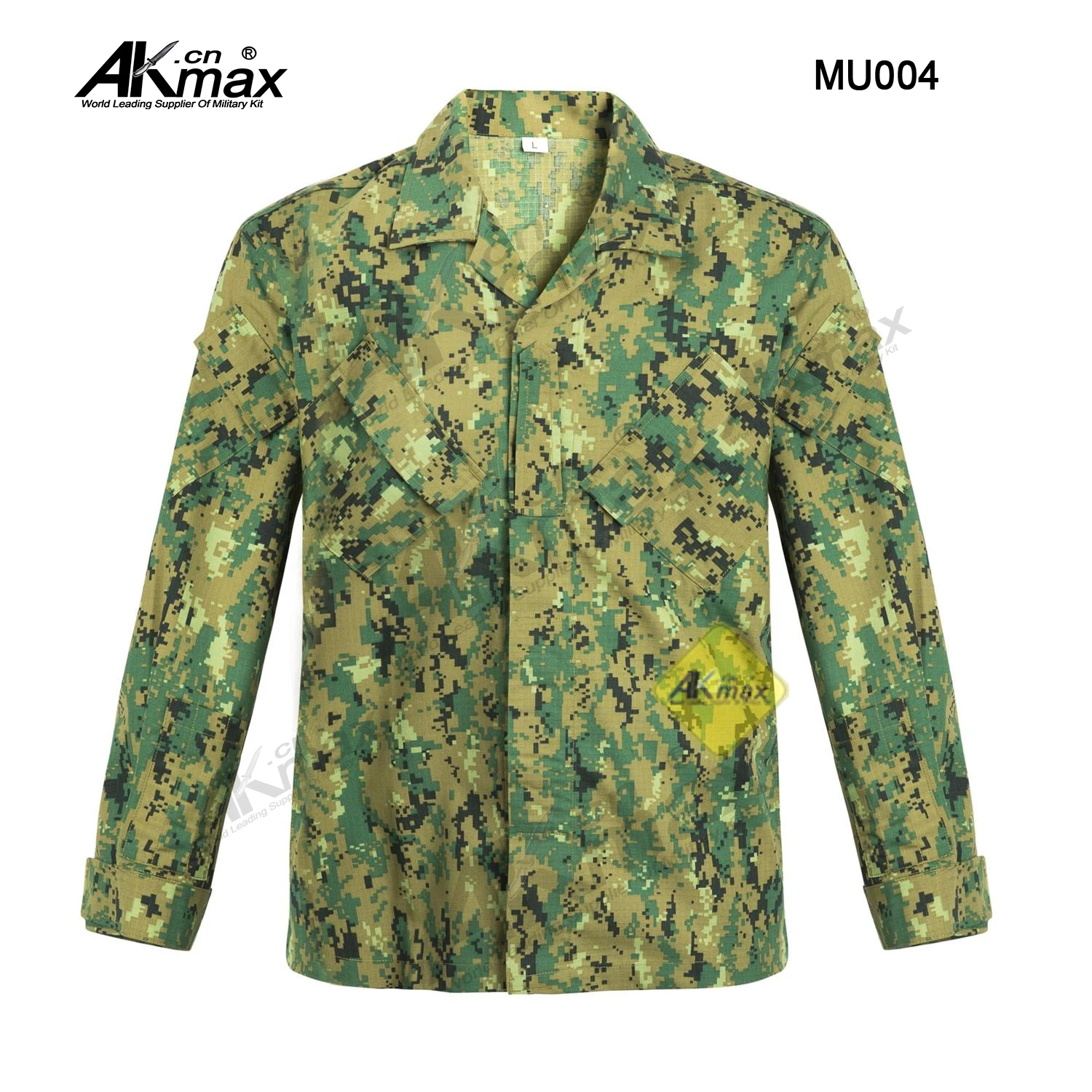 AKmax BDU Suits 65/35 Poly/cotton Ripstop Digital Woodland Camouflage