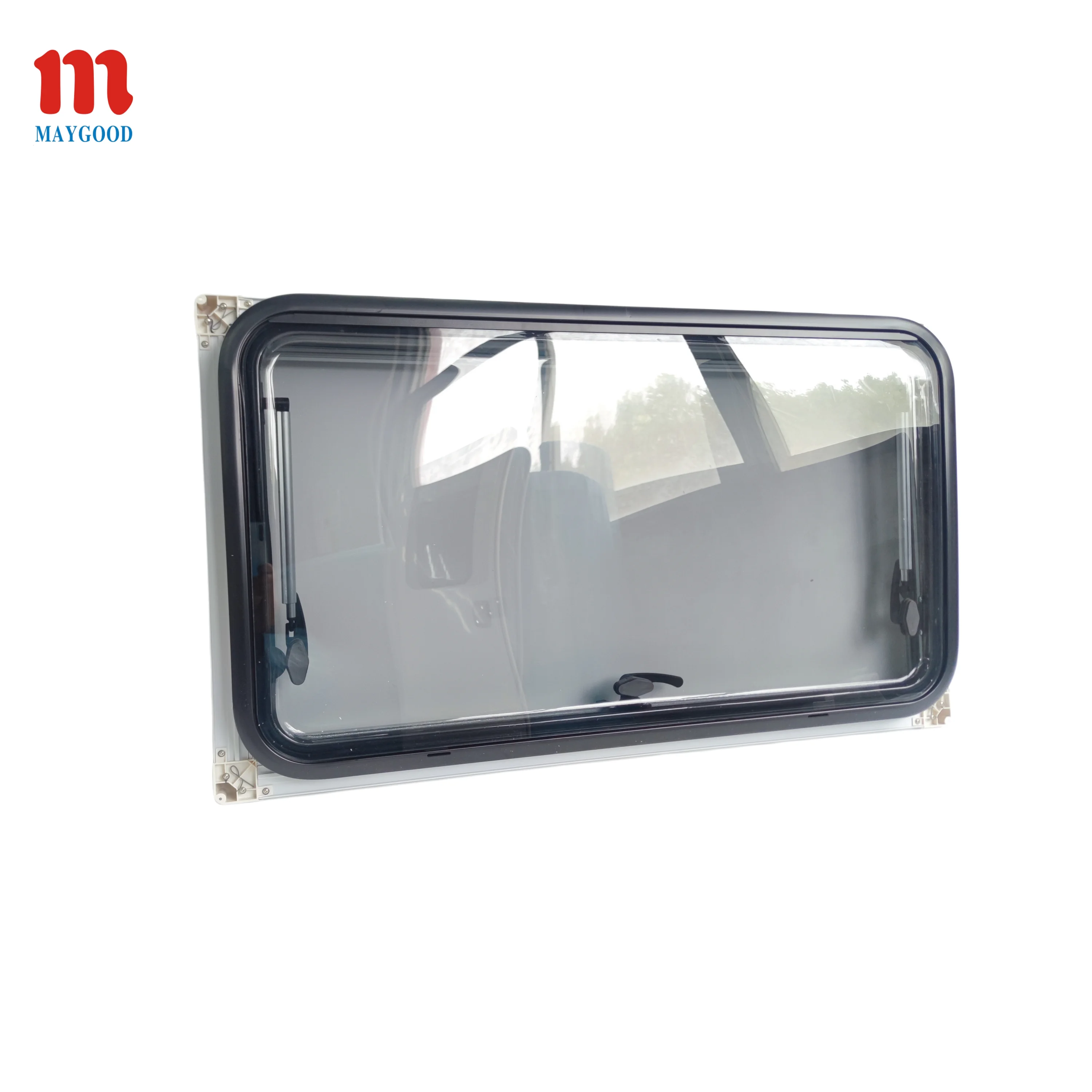 MAYGOOD 17rw acrylic glass rv hinged caravan truck camper round corner window1200x500mm