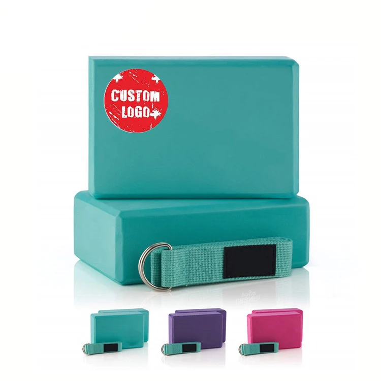 Wholesale Professional High Density Premium EVA Foam Blocks Lightweight Yoga Articles Eco Friendly Yoga Bricks with Your Logo