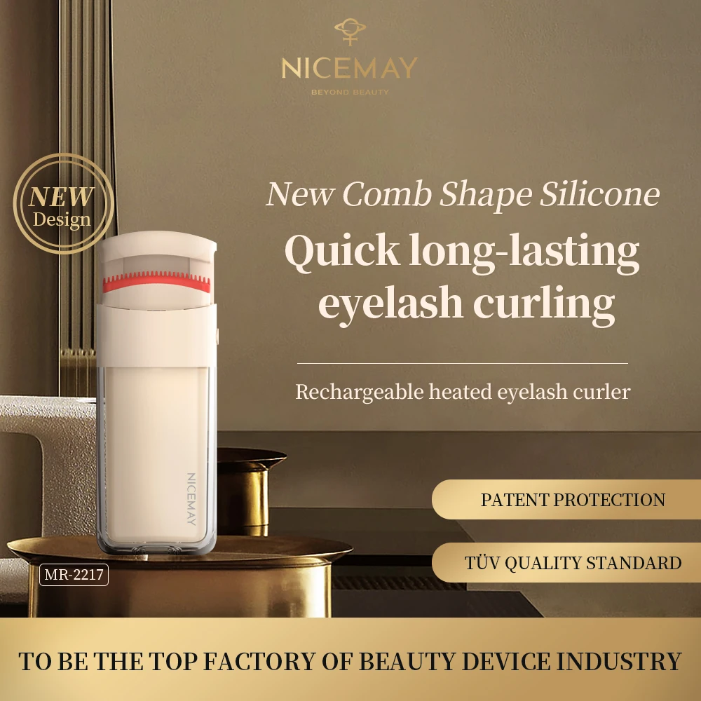 rizadores de pestanas comb pad portable beauty tools electric private label heating eyelash curler recourbe-cils chauffant