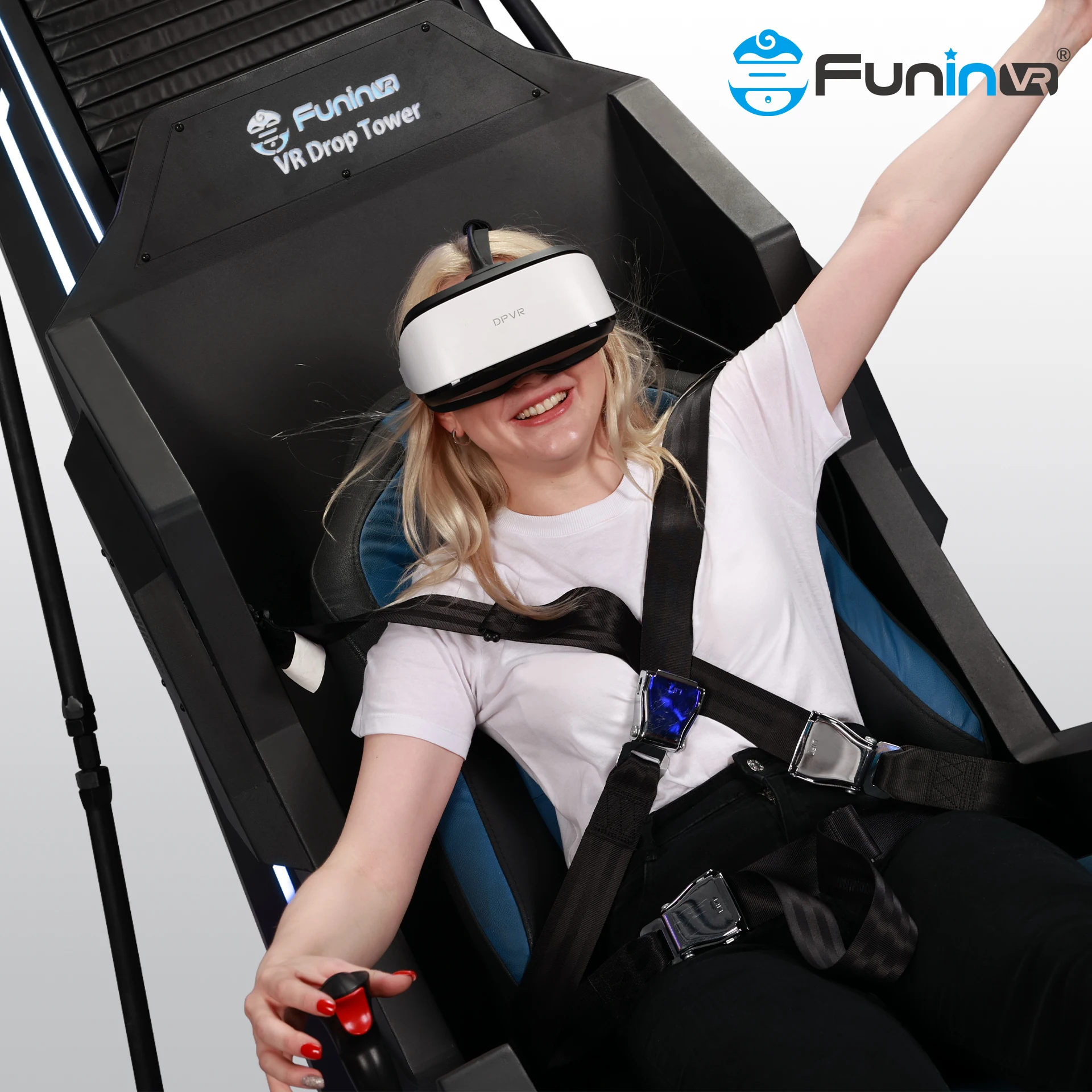VR Drop Tower Amusement Vr Simulator Game Machine supplier 9D Roller Coaster Commercial Vr Game Simulator Game Equipment