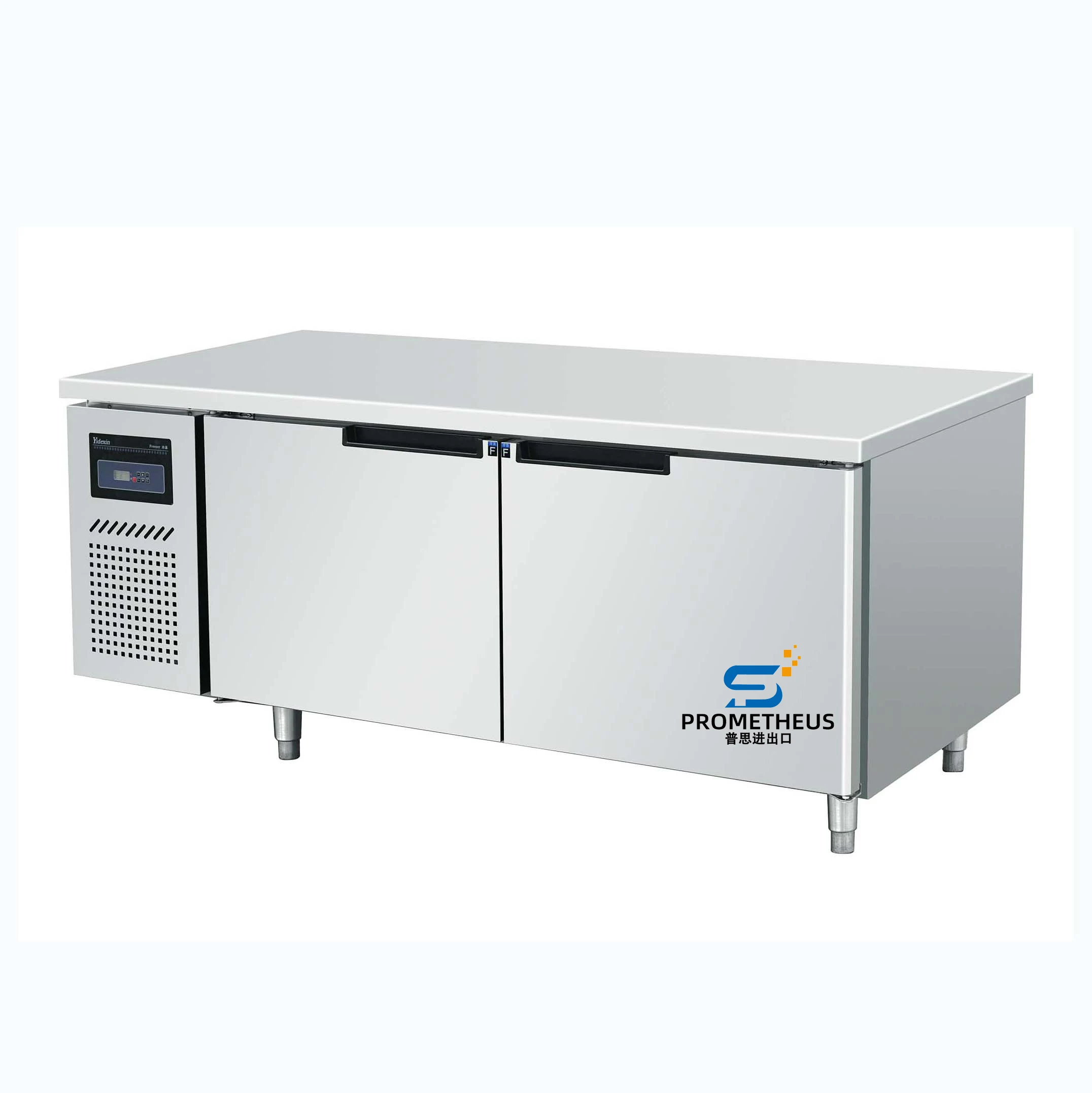 Prometheus High Quality Restaurant Equipment Hotel Kitchen Stainless Steel Upright Chiller and Freezer