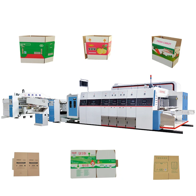 Pizza box printing slotting machine die cutting machine automatic for box carton