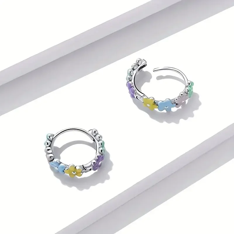 Серьги-кольца 925 из стерлингового серебра