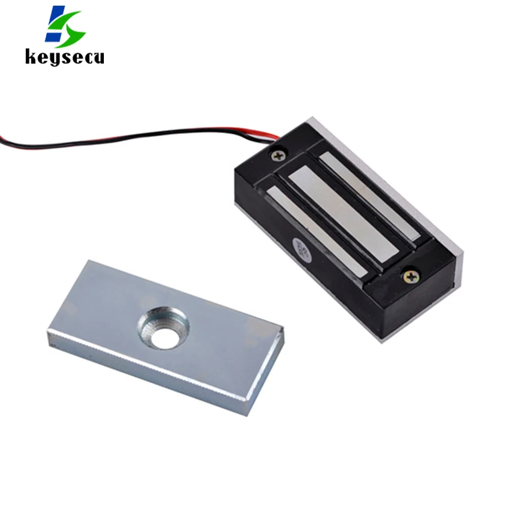 60KG Mini 100Lbs Electric Magnetic Lock Door DC 12V Single Door Electromagnetic Lock Holding Force For 60KG