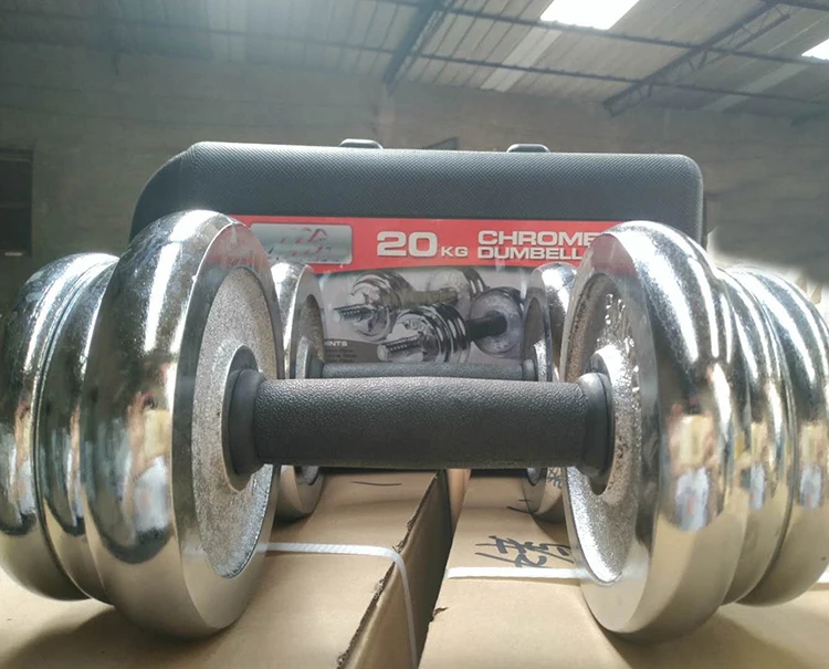 factory price   adjustable dumbbell set with case adjustable weights