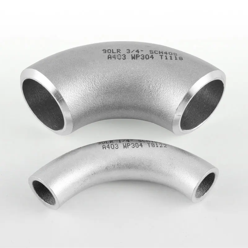 Jiangsu Factory Hot Sale SS 90 degree elbow grade 201 stainless steel pipe fittings price