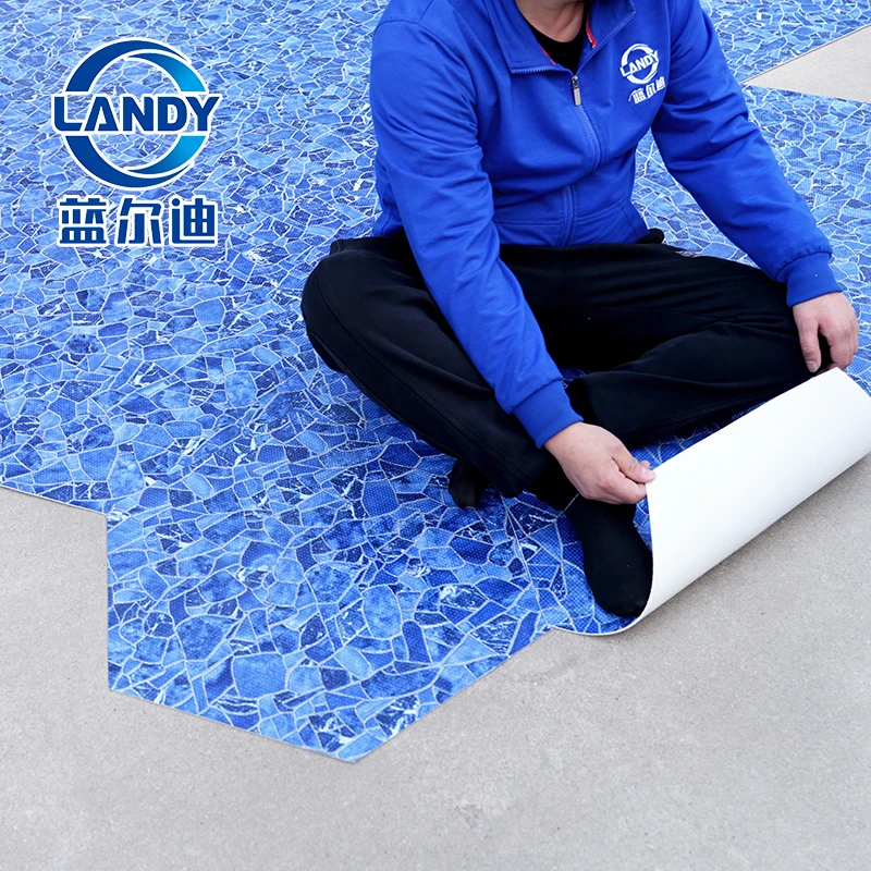 Landy Blue Pvc Elasticated Pool Liner For Pools Swimming Outdoor