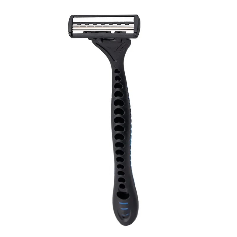 PearlMax Wholesale Stainless Steel Blade Triple Blades Razor Custom Design Razor Man Barber Blade Razor with Lubricating Strip