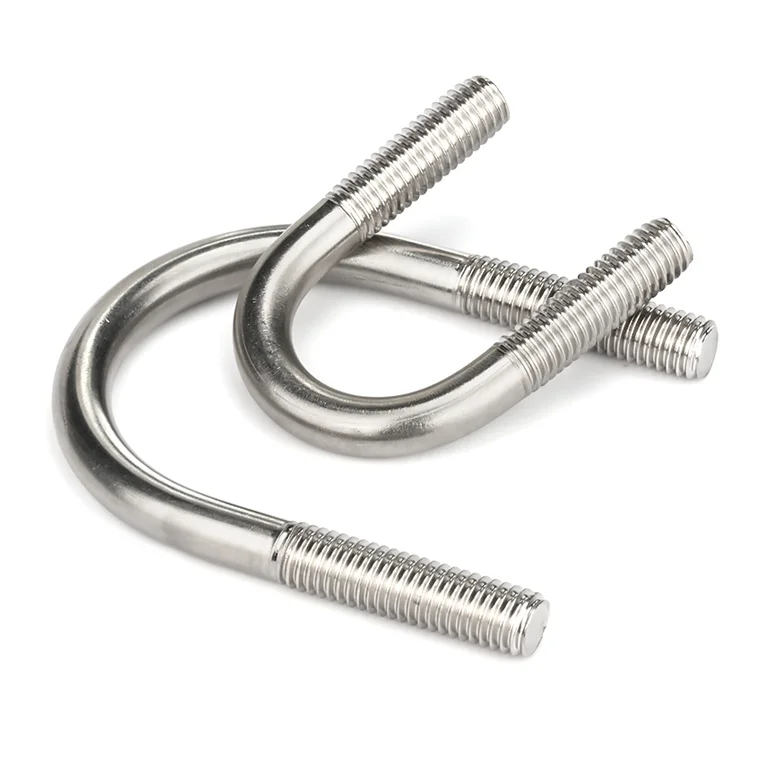 Customize M4 M5 M6 stainless steel SS304 316 anchor bolt J hook bolt U bolt and Nuts