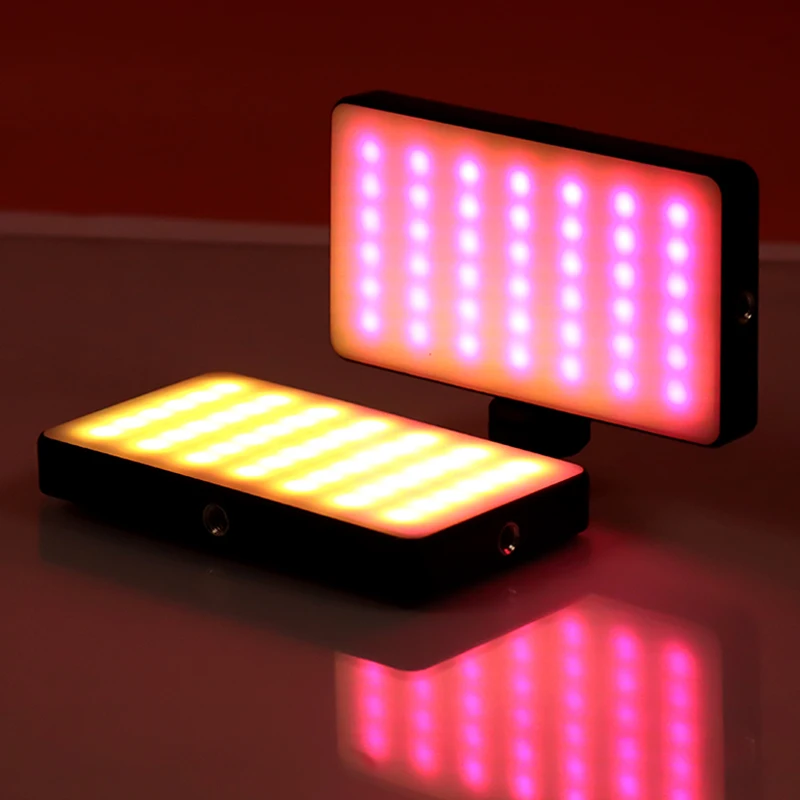 IBELIEVE Ambient Portable Lamp with LED RGB Light Effect for Photography Studio Fill Light with PC Panel Fill Light