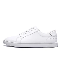 Blank All white and black genuine leather sneaker white men