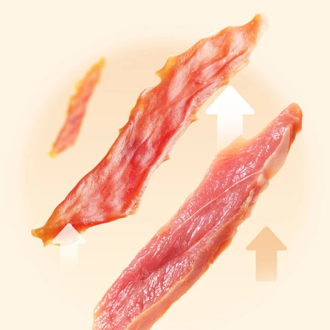 OEM ODM China pet food treats supply wholesale factory manufacturer Real jerky without addition Soft Duck Strip pet dog snack