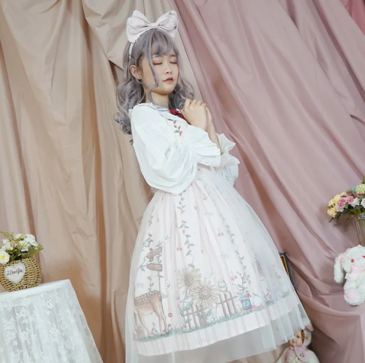 Lolita dress medium long Lolita sling dress lolita gothic dress