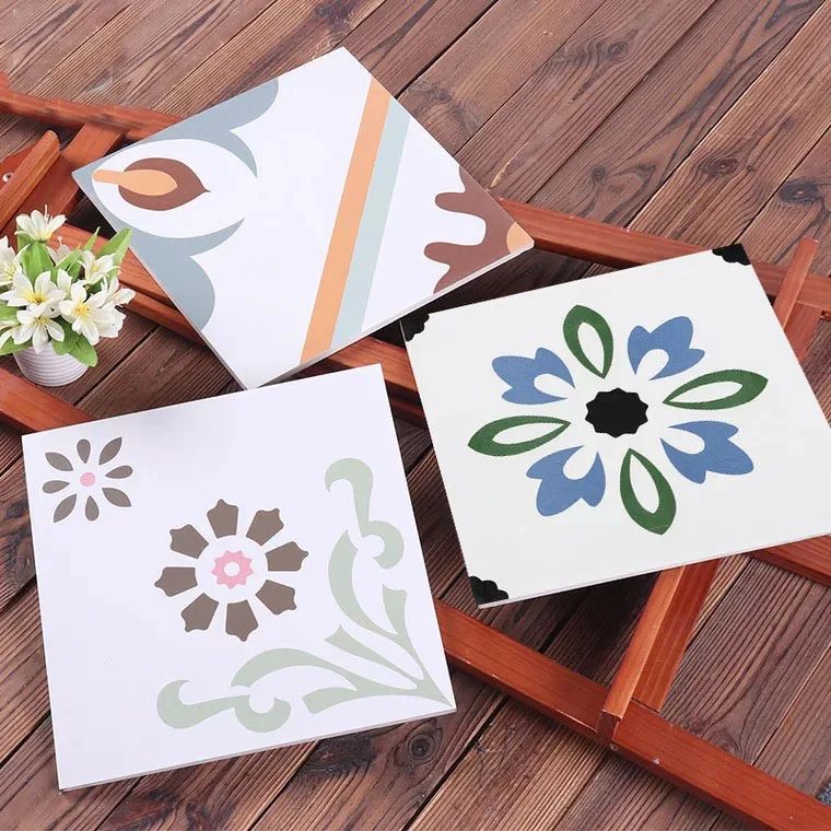 
Flower Pattern Wall Tile wholesale , new shop and project cheap decor tiles 200*200 mm 