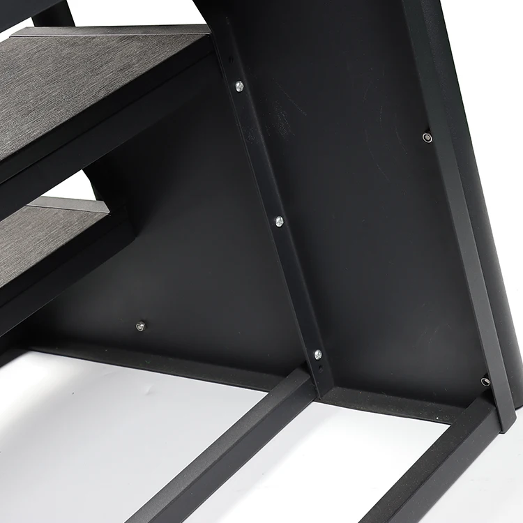 TSPK 3-tier swim spa step High-end texture wood plastic step suitable for hot tub&swimming spa step