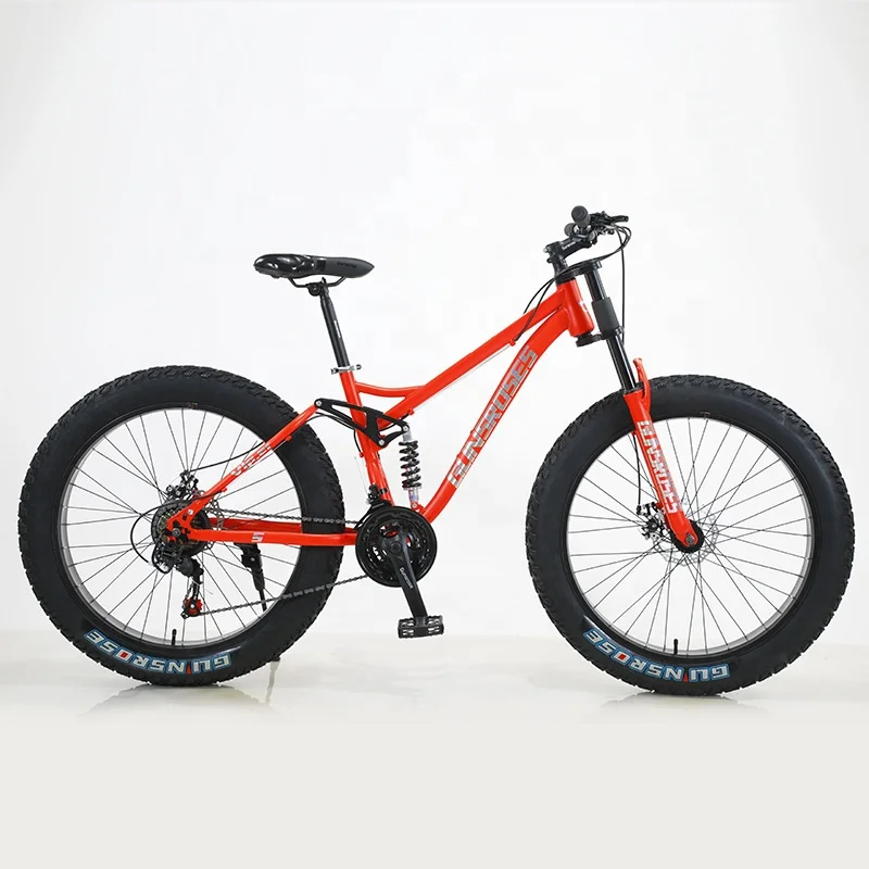 Wholesale High Quality Double Brake 7 Speed High Carbon Steel Frame Cycle Men Fat Bike Fat Tire Cycle 26 Inch