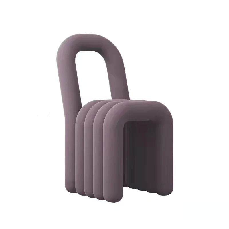 Nordic Modern Luxury, Simple and Irregular Backchair Personalized Network Red Makeup Chair Designer Art Creative Dining Chair