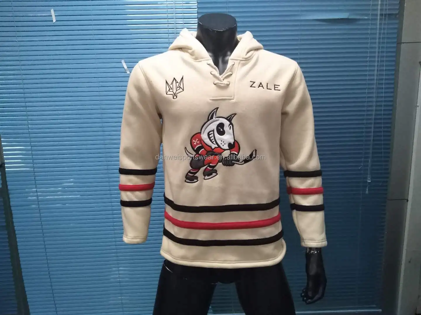 100% Polyester Professional Custom Team pittsburgh hockey jersey hoodie