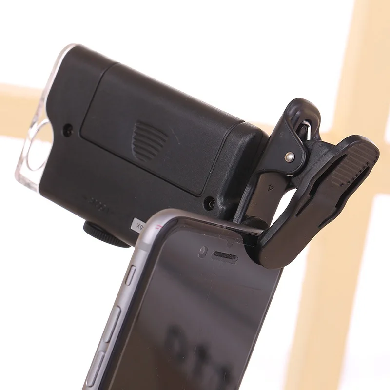 Clip Led Zoom 60x-100x Microscope Magnifier For Phone