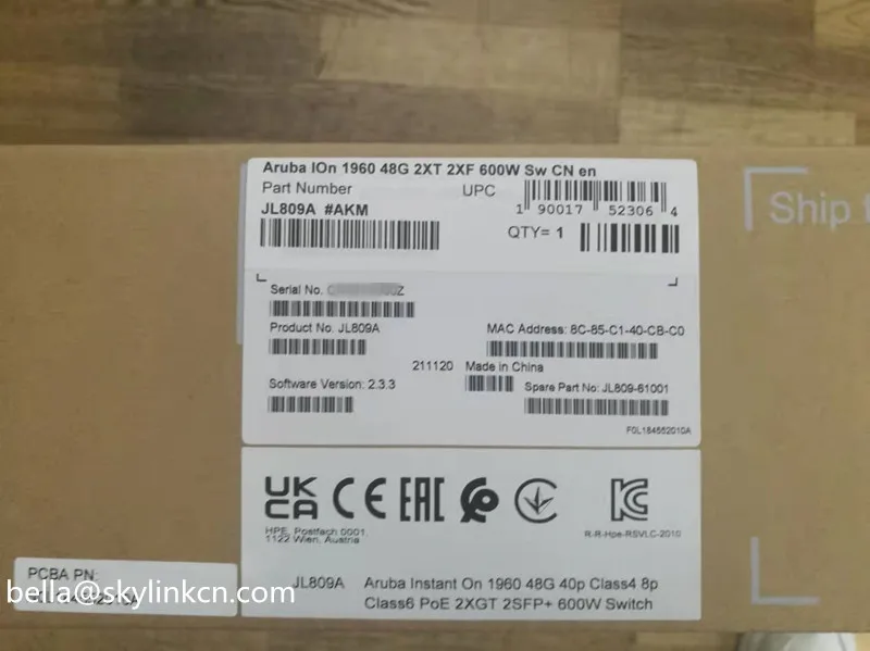 New Original F/S Aruba Switch JL809A with big discount