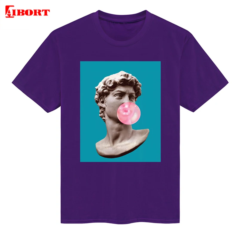 2021 high quality males breathable blank tshirt custom design logo 100% cotton printing dropshipping mens fitness tshirt