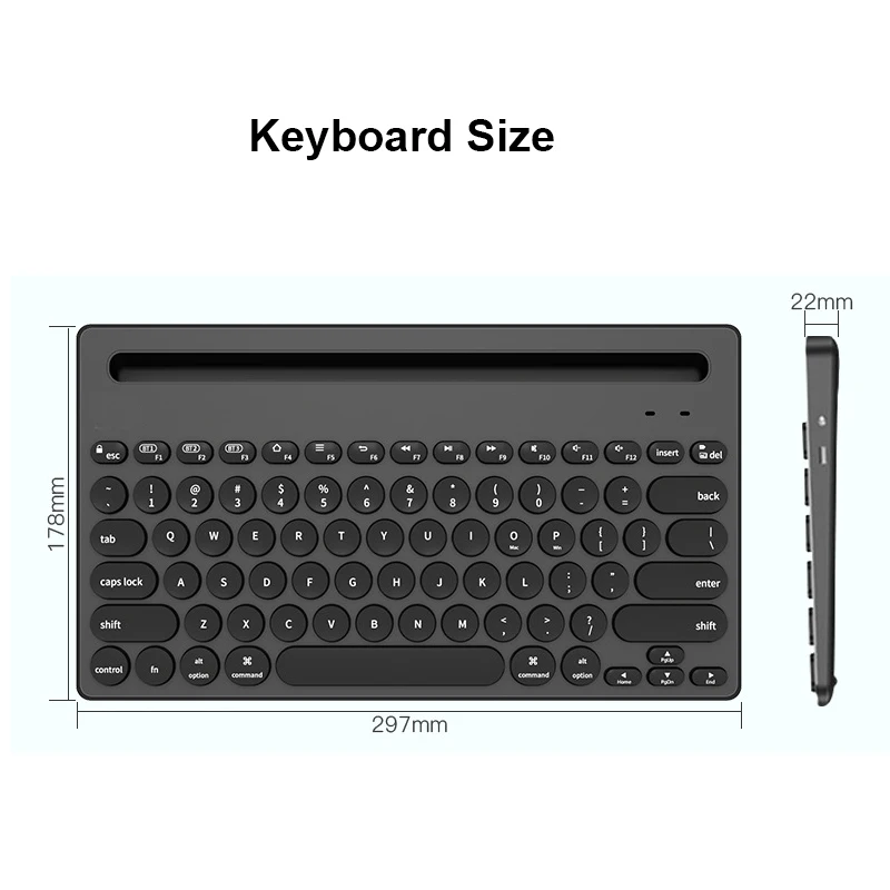 4 Color Mini Wireless Japanese Korea BT keyboard