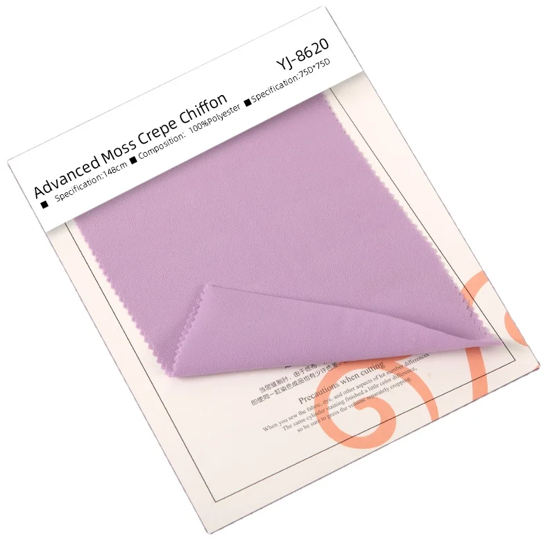 Cheap breathable wrinkle resistant advanced moss crepe chiffon for home textile