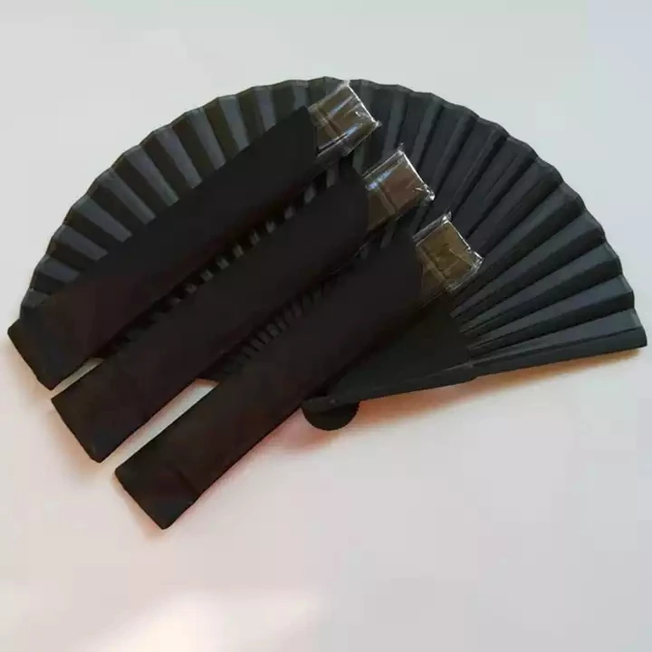 Chinese Style Black Vintage Hand Fan Folding Fans Dance Wedding Party Favor Chinese Dance Party Folding Fans