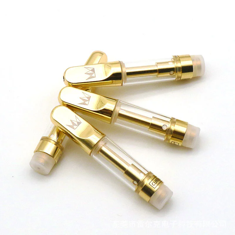 Золотистый распылитель электронной сигареты Запчасти для предварительного нагрева батареи Гавайи ребенок замок упаковочная коробка 800 мг стеклокерамика картридж 2021 cbd 510 бак