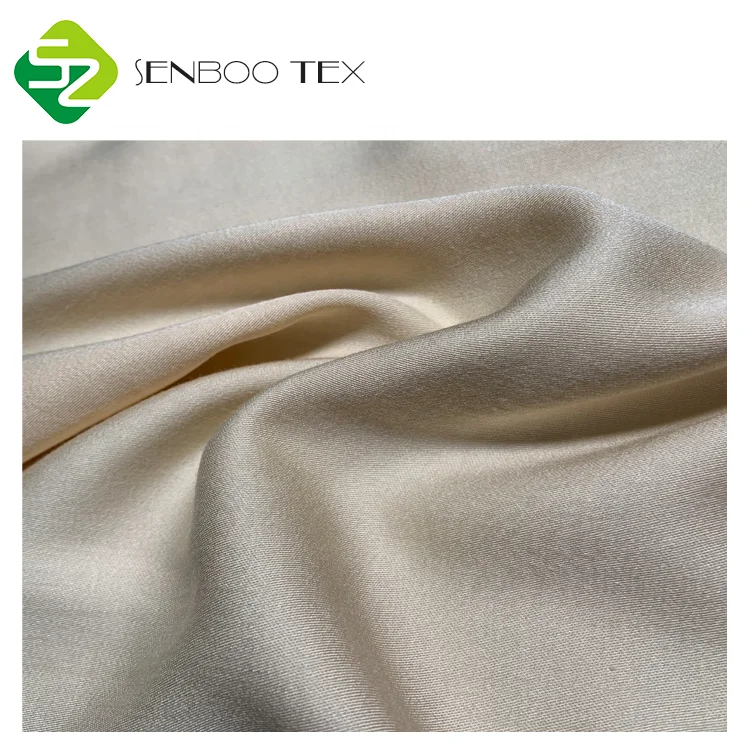 Silkily 100% bamboo 103gsm sateen fabric in natural colors for sleepwear & sleep mask