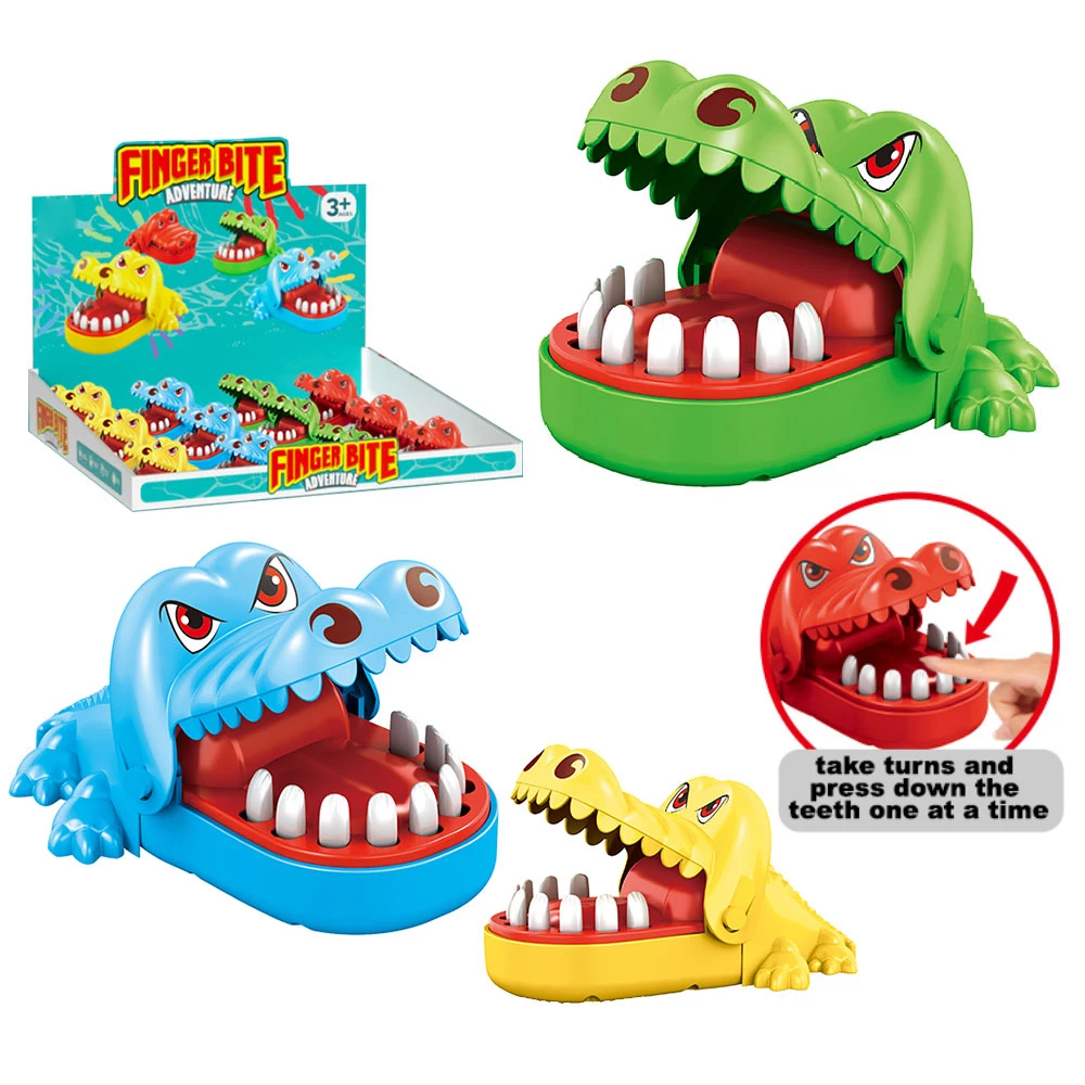 Funny bite finger toy crocodile teeth game crocodile dentist kids game