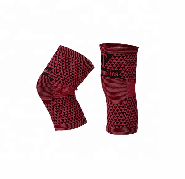 Высокоэластичный медицинский Магнитный бандаж для поддержки колена с подогревом, вязаный компрессионный рукав для ног