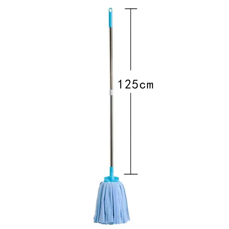 DS2001 Cotton Yarn Tile Floor Cleaning Mop Water Wring Dry and Wet Mops Self-twisting Water Microfiber Cloth Mop