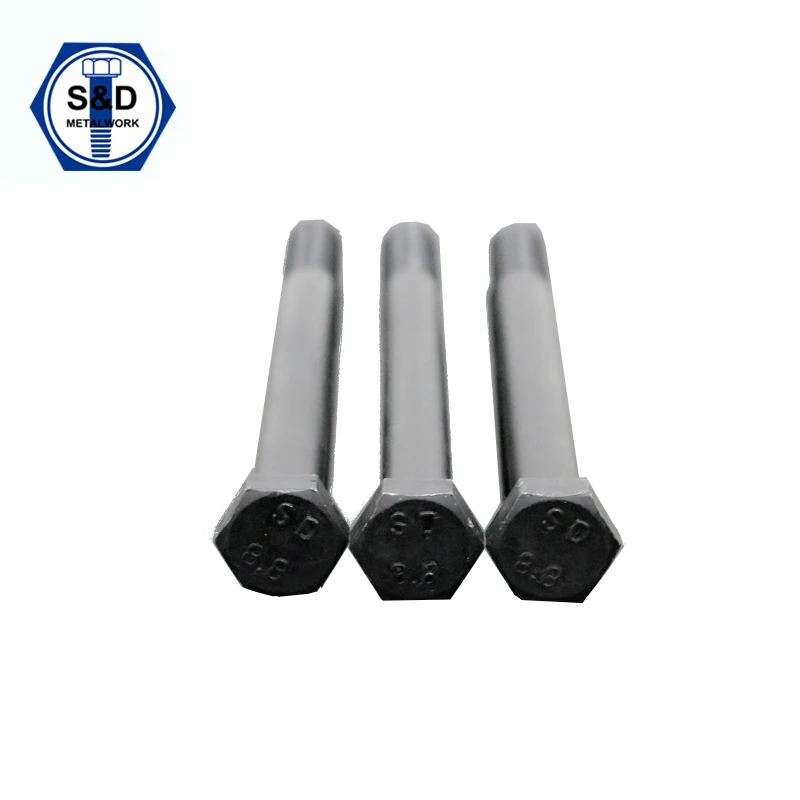 Nuts and bolts manufacturers din931-8.8 high strength bolts DIN931/DIN933