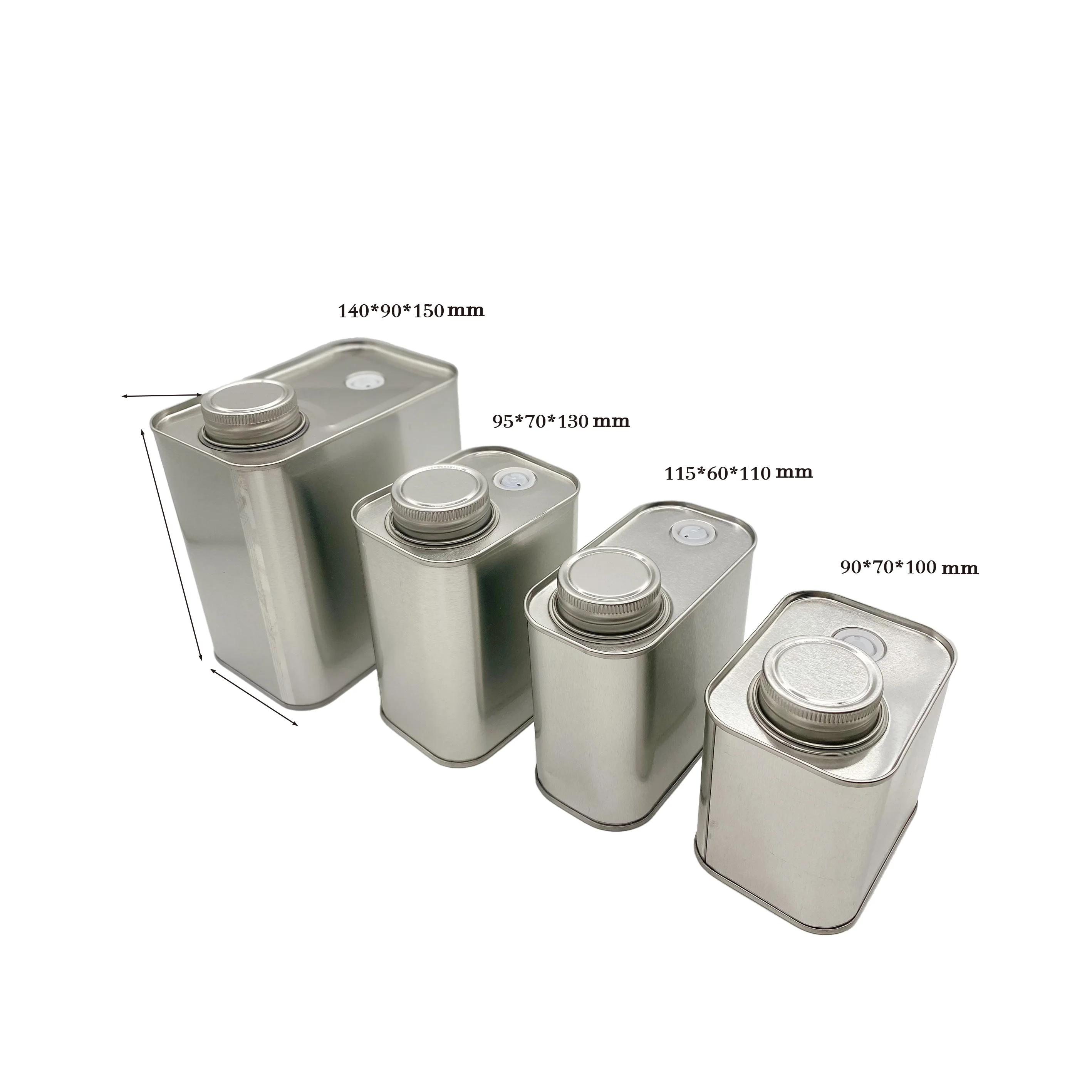 Factory Price Tinplate Tin Can Empty Coffee Bean Tea Tin Gift Packaging Box Metal Can Coffee Tin Box