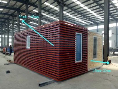 Low cost prefab expendable container sliding  house  Modern flat pack garden storage house