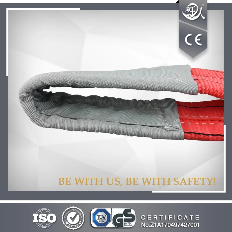 High Quality Of 150MM 5Ton Durable Double Eye Flat Webbing Sling