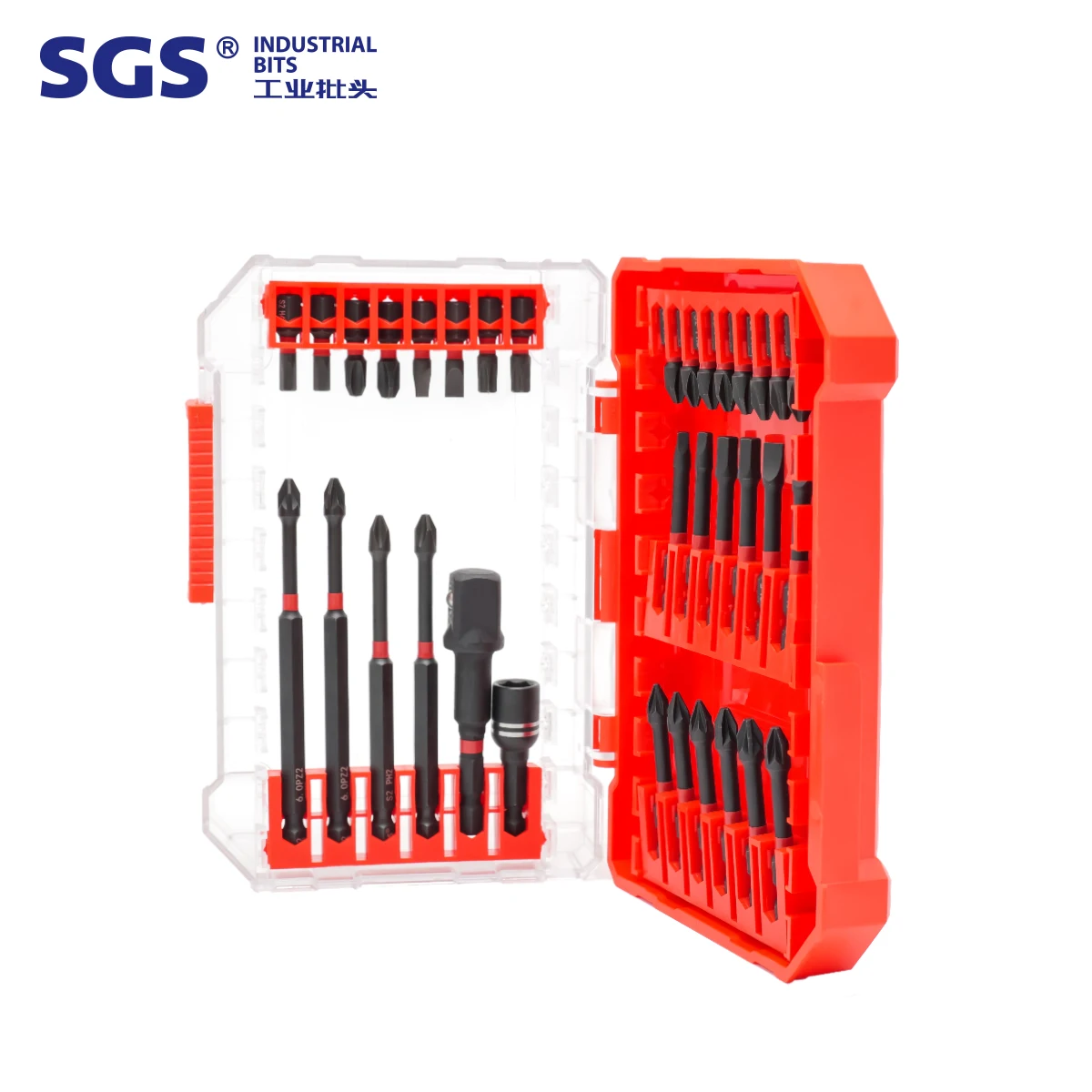 34 in 1 S2 Screwdriver Bits Set with Storage Box Including 25-100mm Philip Torx Slotted Head Driver Bit 1/4' Driver Bit