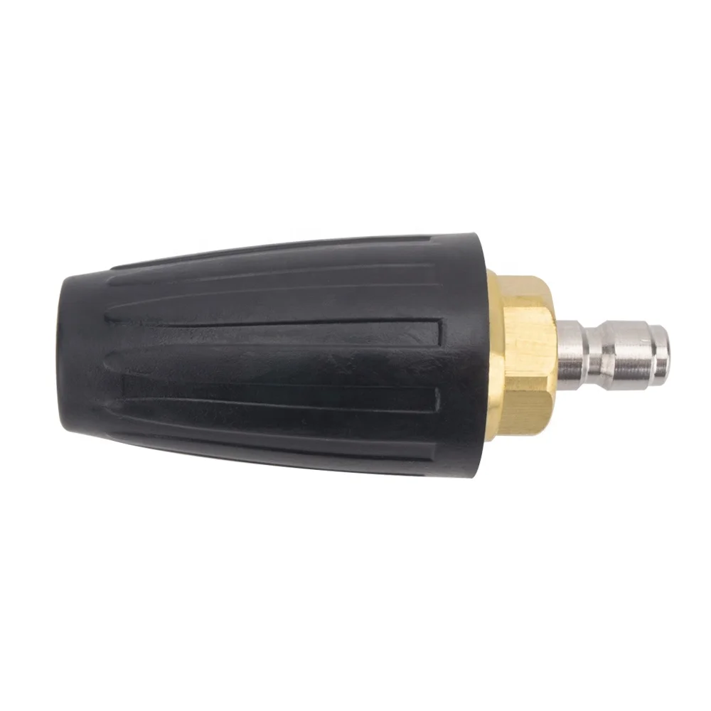 Pressure Washer Brass Rotating Nozzle Turbo Nozzle High Pressure Cleaner Car Wash Spray Nozzle 207bar 3000psi