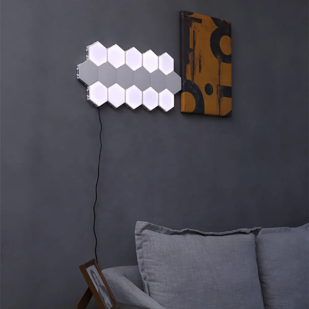 Hot Selling Modern Led Night Lights Quantum Lamp Modular Touch, New Design Quantum Hexagon Lights