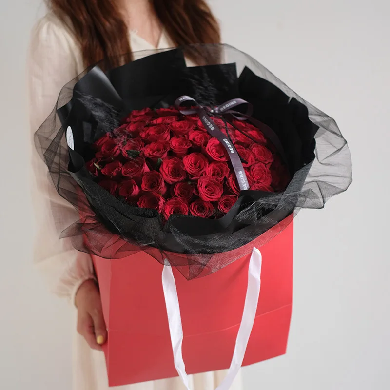 OEM factory customized Pink flowers High load bearing 140gsm pp quilted fabric tote bag portable reusable bag for shopping