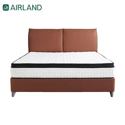 Hotels high grade natural latex king size pocket spring mattress bed