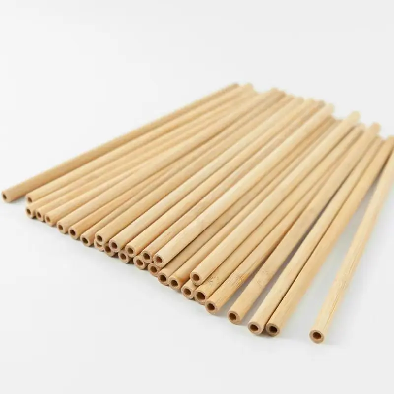 Reusable Eco Friendly Natural Organic Drinking Straw Bamboo custom logo bamboo straws for school