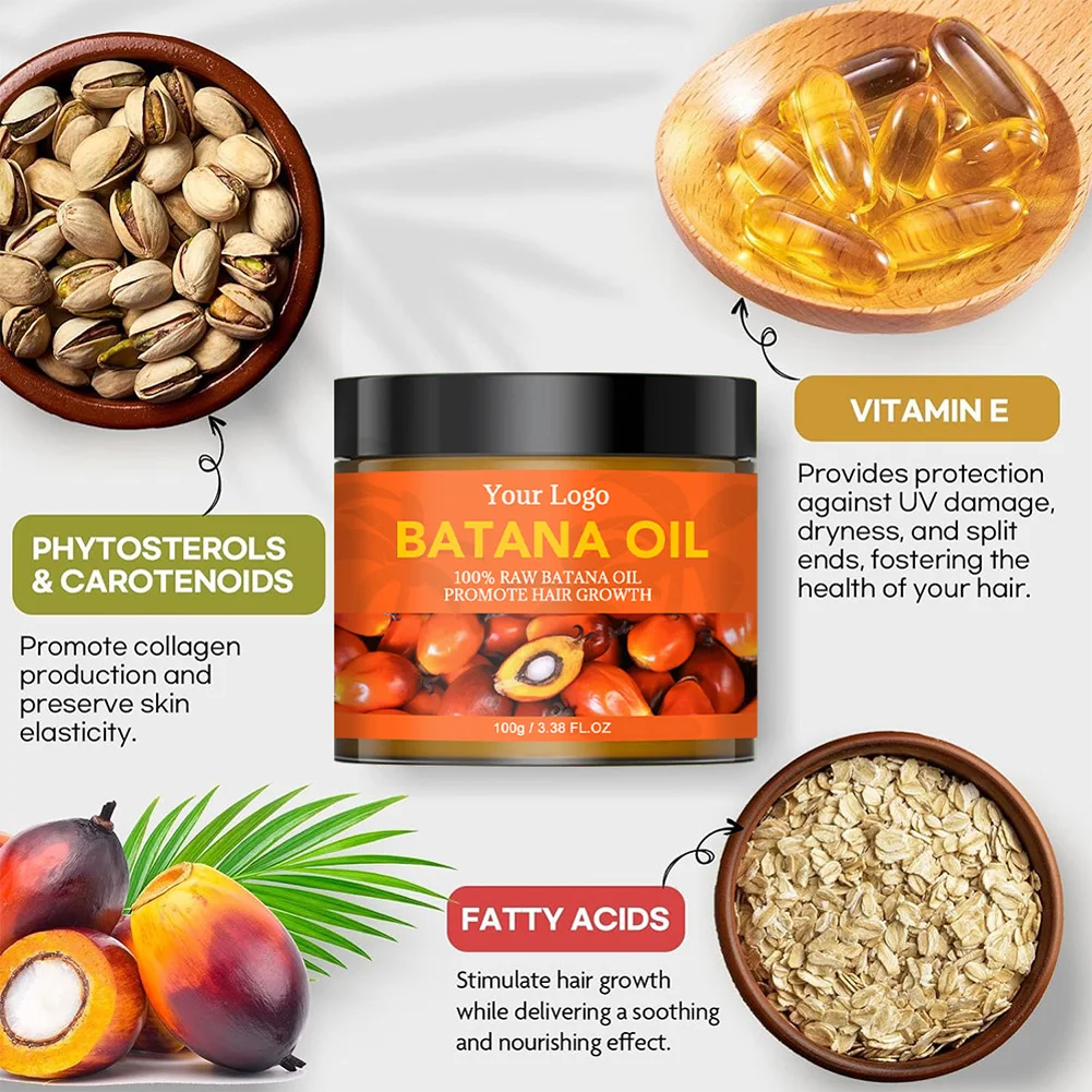 Private Label Batana Hair Growth Butter Prevent Forks And Breaks Batana Butter Batana Oil