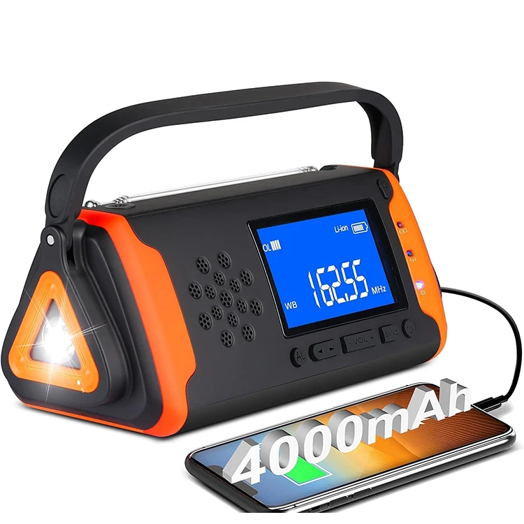 Customized Multifunctional Radio Emergency Phone Charger Crank Digital Radio