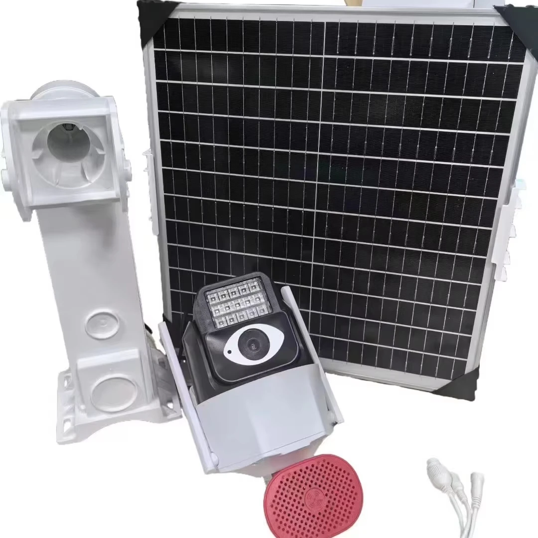 Cheaper price camera outdoor IP66 waterproof Full color night vision CCTV Solar camera Alarm Siren wifi network camera