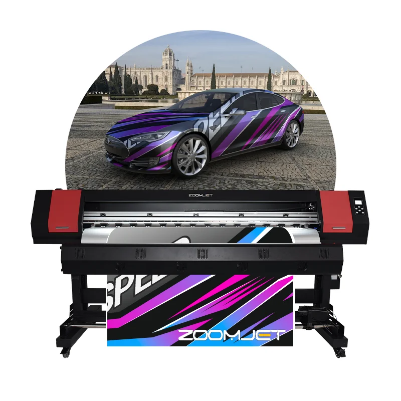 Zoomjet лидер продаж 1 8 м I1600/XP600 Печатная головка широкоформатный эко-растворимый принтер виниловая печатная машина